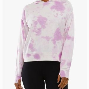 Danskin Tie-Dye Hoodie Pink Size Medium